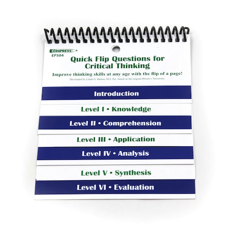 Edupress Questions for Critical Thinking Quick Flip Resource 60504